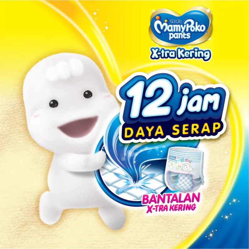 LEBIH MURAH MamyPoko X-tra Kering S38 , M32 L28 1 KARTON / 4 BALL ( MAXIMAL PEMBELIAN 2 KARTON / 8 BALL ) 1
