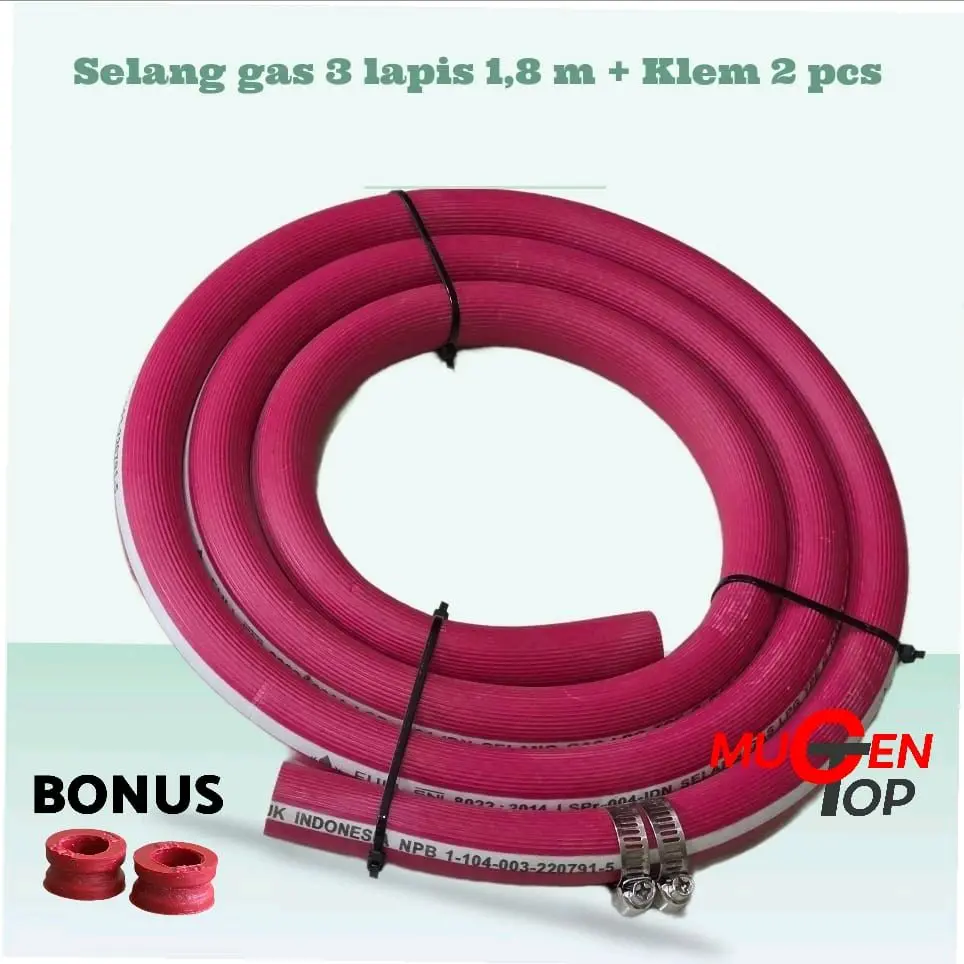 Selang Gas 3 Lapis High Pressure/Tekanan Tinggi Type PSI-PG 300 WP 0.5 MPa Ber SNI
