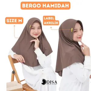 BUNDLING 3 PCS Bergo Hamidah M Jersey standar