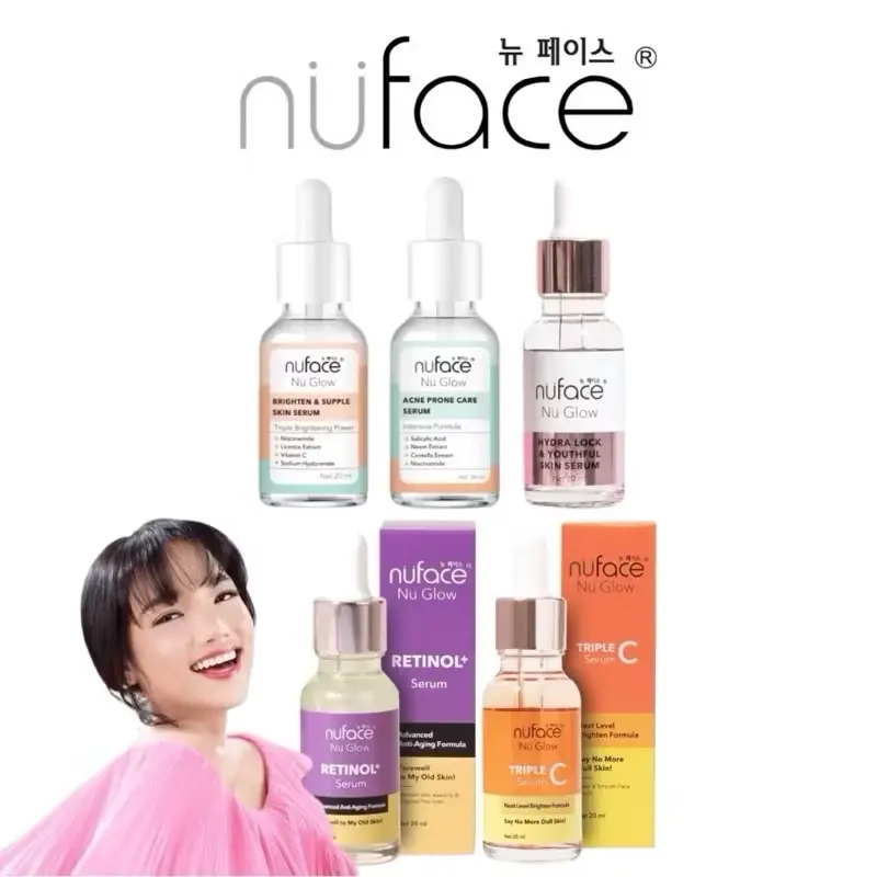 Nu face Serum Vitamin C Acne Care Brighten & supple Retinol Peeling  Hydra Lock