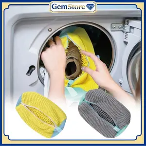 Shoes Laundry Bag Washing Bag For Shoes Kantong Kain Cuci Sepatu Net Fluffy Fibers Tas Cuci