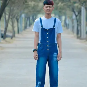 ZerOne - Overall Jumpsuit Jeans 889 Ripped Wearpack Pria