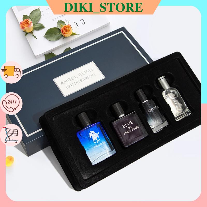 Set 4 chai nước hoa nam hộp quà tặng Angel Elves thơm lâu 4 x 30ml - DXR626
