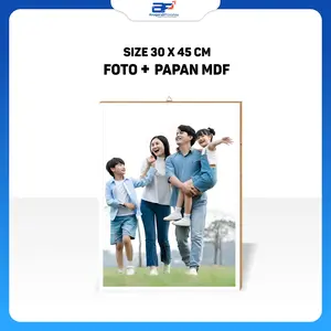 CETAK FOTO CUSTOM UKURAN 30X45CM PAPAN MDF Dipasang di Dinding