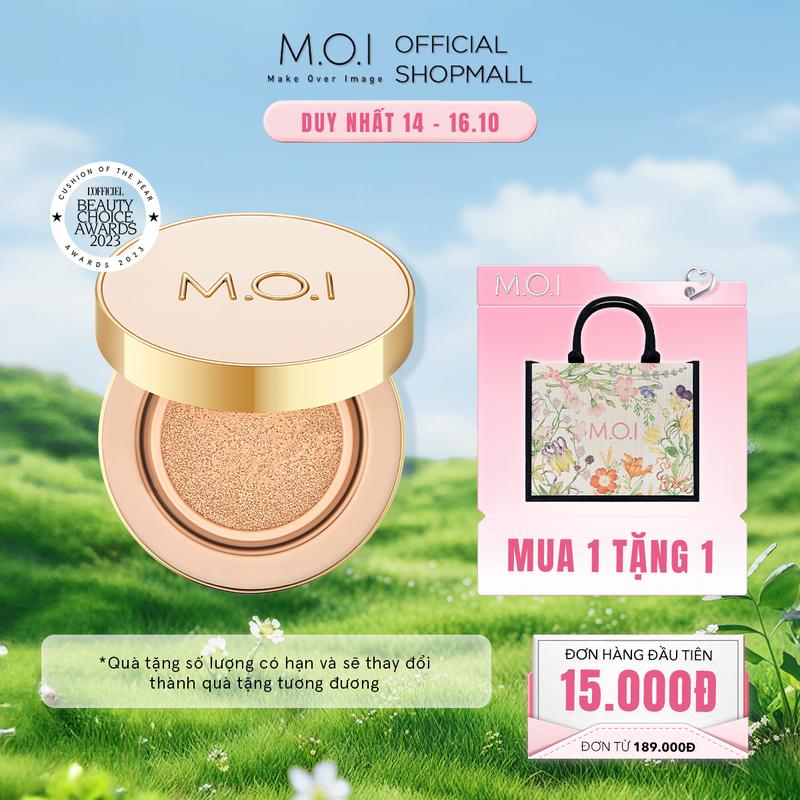 Phấn nước Kiềm Dầu Che Khuyết Điểm SPF 50+ PA+++ MOI Premium Baby Skin Cushion 12g