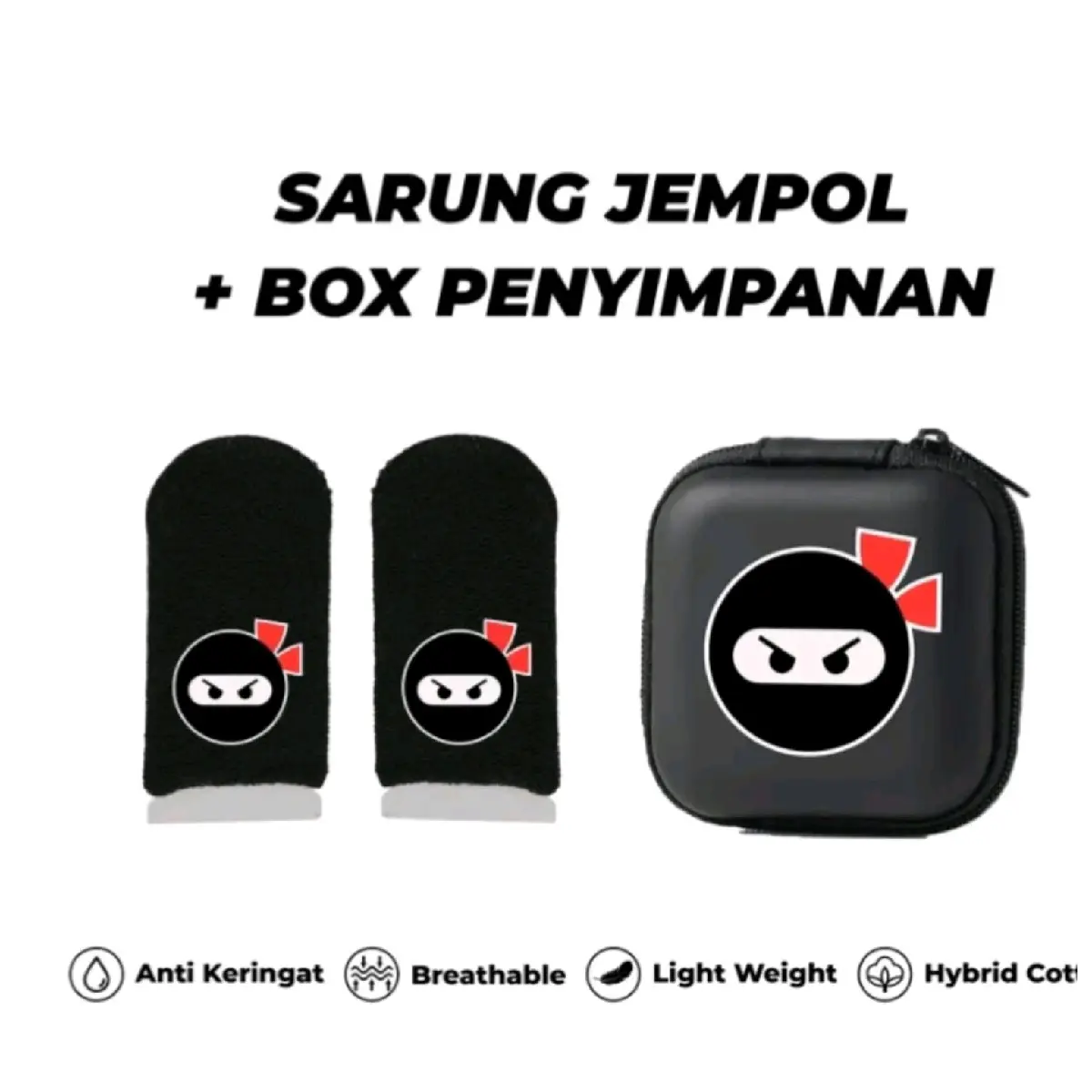Sarung Jempol Ninjayayu dan Poch Box Penyimpanan - Model Terbaru Aksesories gaming finger game