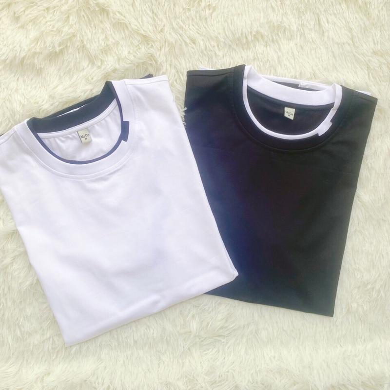 Áo thun cotton nam tay ngắn phối màu AN9402 4