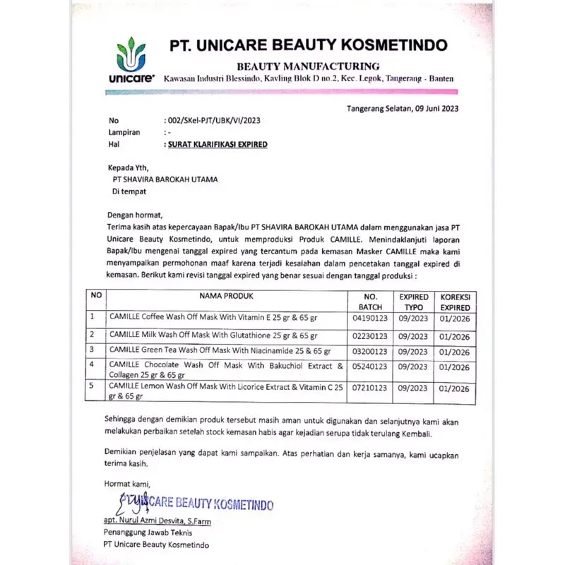 Camille Beauty Wash Off Mask [ Masker Wajah ] Acid Coffee Mencerahkan Mengencangkan Niacinamide 3