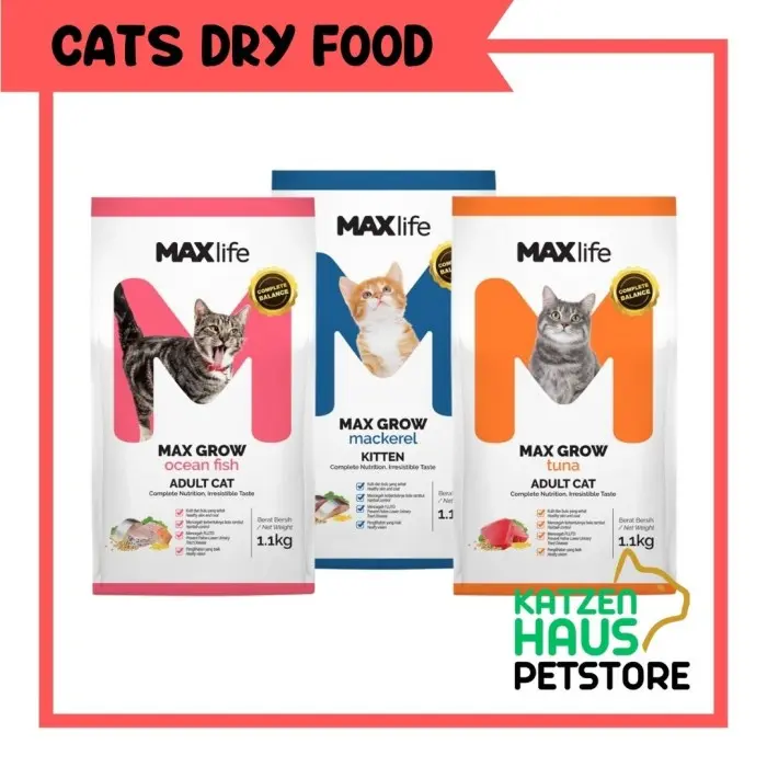 MAX LIFE Makanan Kucing Kering Dryfood (Kibbles) - 1 KG