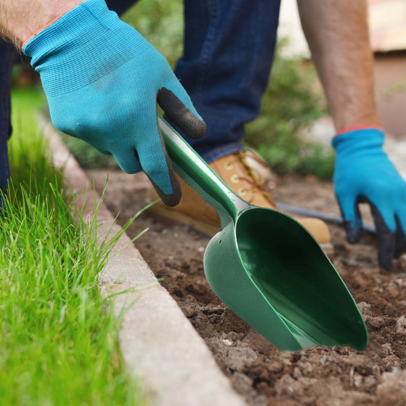 1x Green Plastic Garden Shovel Lightweight Garden Scoop Soil Shovel Gardening Tool Great for Soil, Compost, Planting Digging, Moving Tool, Dry Food and Cat Litter Scoop DESCRIPTION: 1x Garden scoop is Great for Soil, Compost, Planting Digging, Moving 6