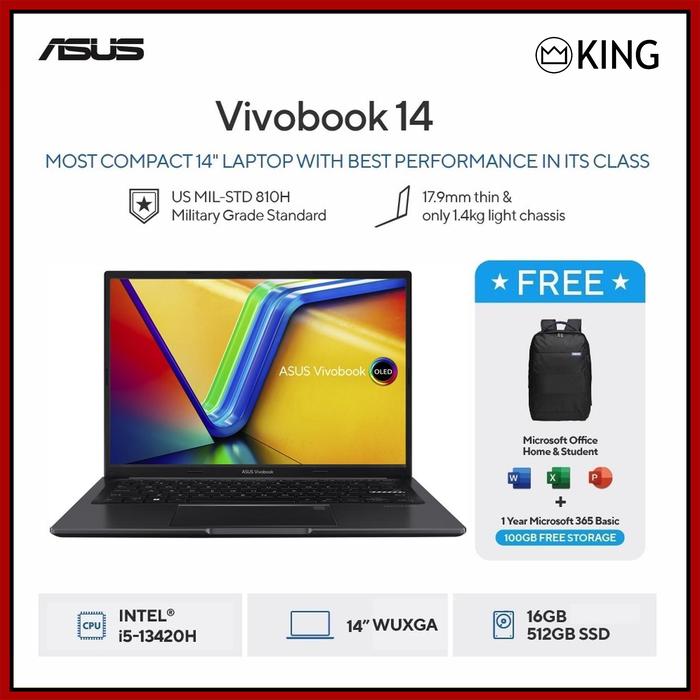1 Inch Ips Thread Promo ASUS VIVOBOOK 14 A1405VA INTEL CORE i5 13420H 16GB RAM 512GB SSD ...