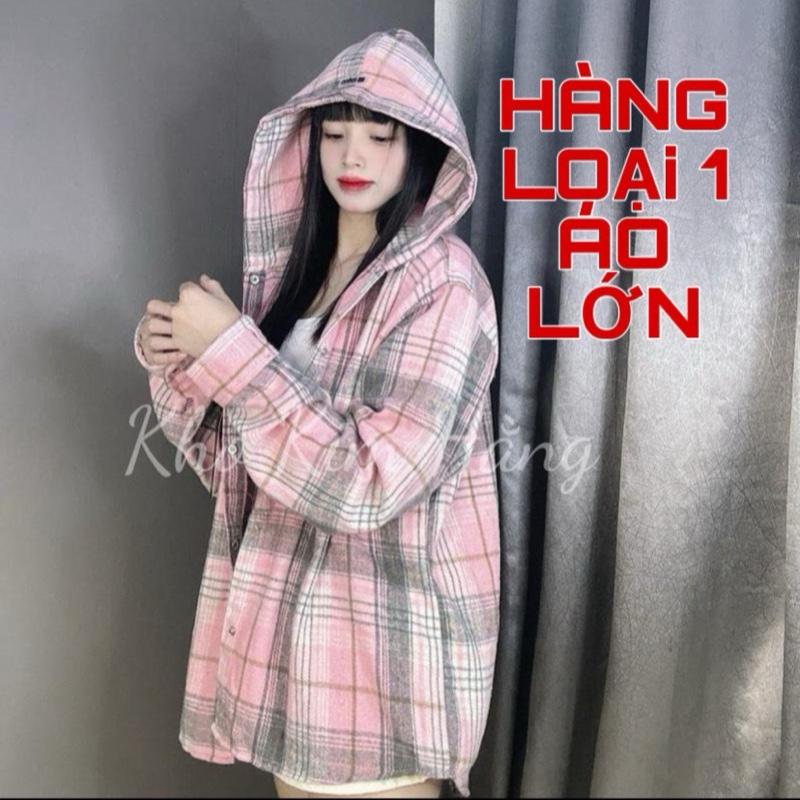  GIÁ SỈ+tặng quà  Mũ 2 lớp  Áo Khoác Sơ Mi Dạ Kẻ  Chống Nắng Chất Dày Dặn Mặc 4 Mùa phom Rộng  38-80kg  Nam+Nữ 