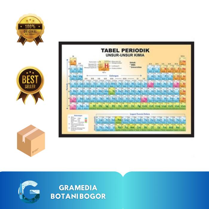 Gambar Gramedia Bogor- Tabel Periodik Unsur-Unsur Kimia Sma & Universitas dari Gramedia Bogor Kota Bogor Tokopedia