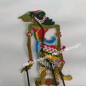 wayang kulit kertas dewi Madrim ukuran standar pentas pedalangan