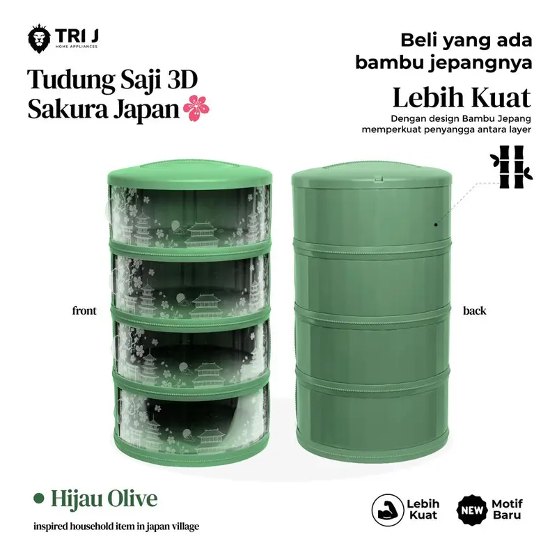 Food Storage 4 Susun  - Tudung Saji Susun 4 Layer 7