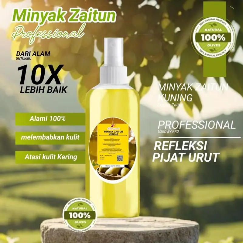 MINYAK ZAITUN PREMIUM MURNI PIJAT URUT REFLEKSI PELUMAS BPOM Mengencangkan 5