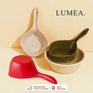 (GAYUNG ANTI PECAH ISI 1-5) LUMEA - Gayung Mandi Estetik Colorful Desain Ergonomis Material PP Ukuran 278x168x85mm Anti Pecah Tahan Banting Mudah Dibersihkan Tersedia 3 Warna