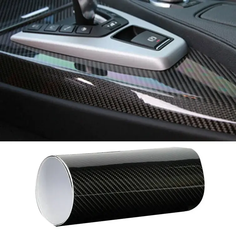 KARLOR Stiker Mobil Vinyl Fiber 5D Multifungsi 152x10cm 0