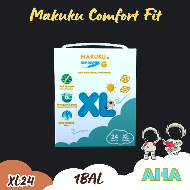 [BIG SALE 5.5] MAKUKU COMFORT FIT SAP DIAPERS PANTS 5