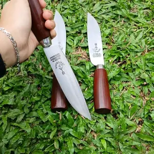 Herder Pisau Solingen Herder Original dengan Pegang Kayu dan Desain Asli