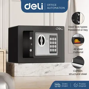 Deli Brankas Besi Digital / Digital Safe Box 23x17x17 Anti Karat ET510 Alat Kantor brankas