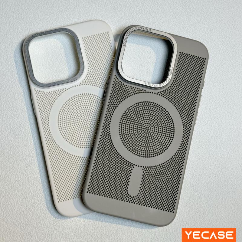 PC Ốp Điện Thoại ốp Cứng, Màu Xám, Thích Hợp Cho iPhone IP 15, 14 Plus, 13, 12, 11 Promax, Pro Max, Với Lực Hút Từ Tính, Cảm Giác Thoải Mái, Chức Năng Sạc Không Dây, Lỗ Lớn, Ốp Di Động, Chống Rơi, Chống Sốc, Ốp Lưng Màu Đen Case