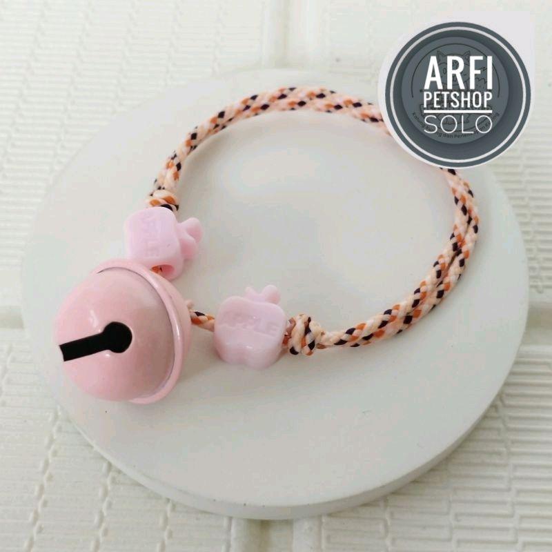 Paket 6pcs Kalung Kucing Tali Lonceng Ufo 22mm 5