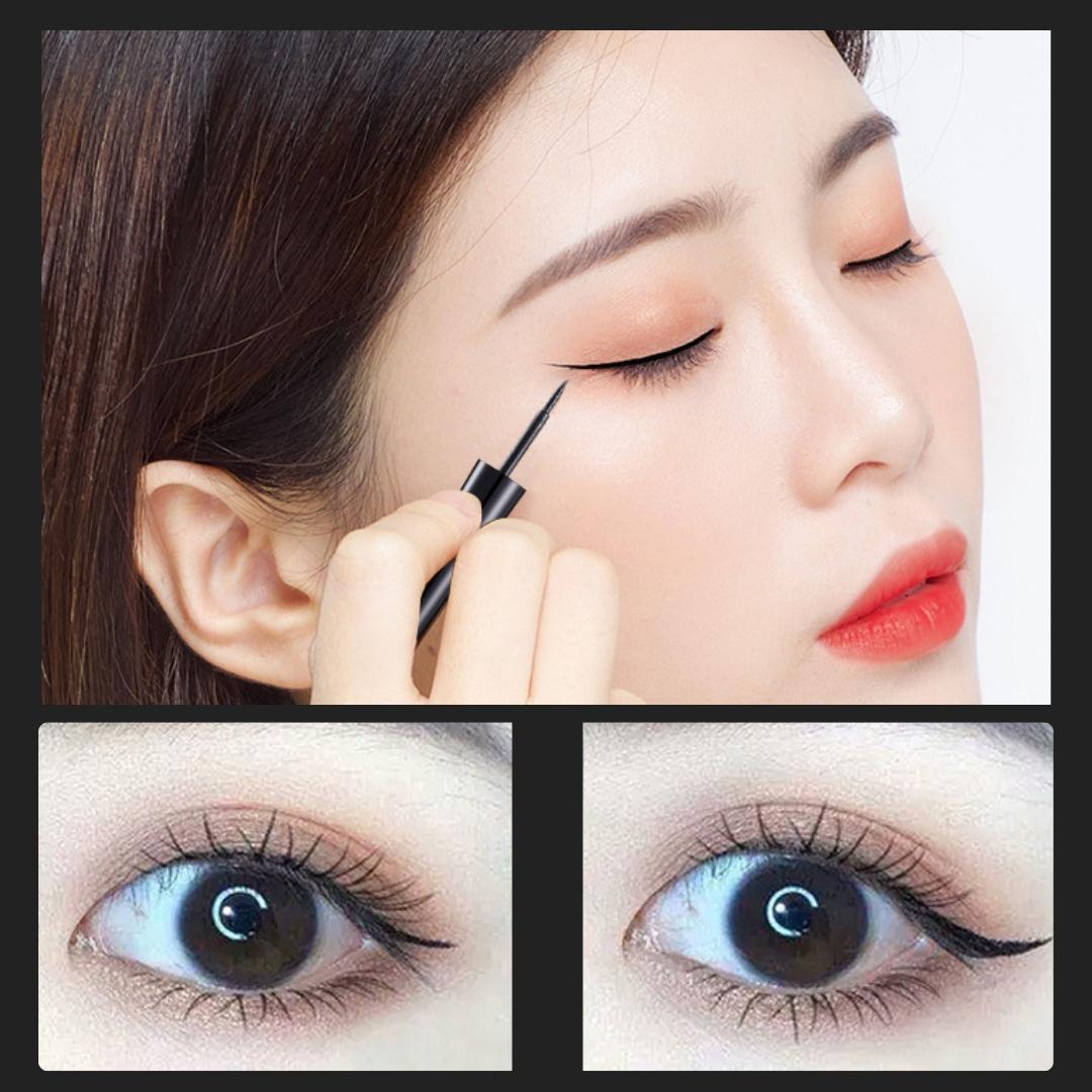 Eyeliner Black Waterproof & Long Lasting Eye Liner Liquid Tahan Air Tahan Lama 761 LA195
