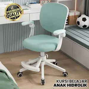 Y27A1 - Kursi Belajar Hidrolik Warna Pastel / Kursi Staf Kursi Putar Roda Kursi Kantor Kursi Bar Anak Kursi Jaring Kursi Multifungsi Terbaru