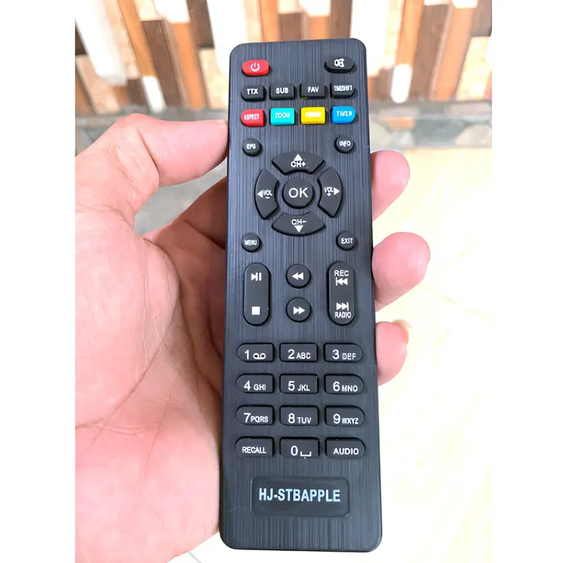 Remote Set Top Box Matrix Apple HD Merah DVB T2 Remot Stb Tanpa Setting Langsung Pakai tv 3