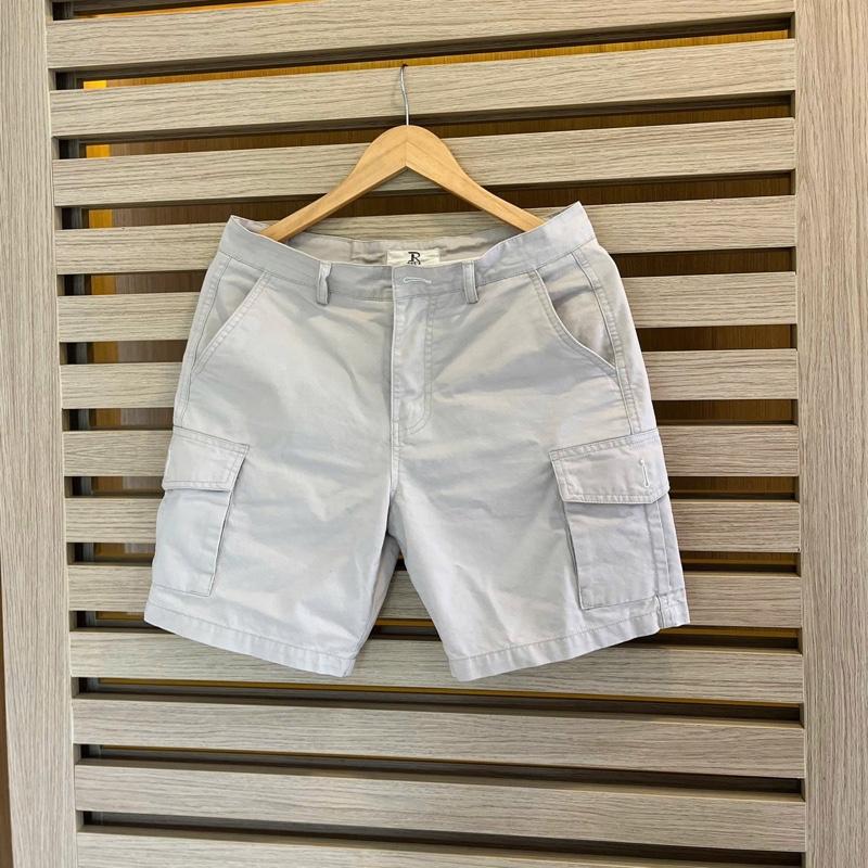 Quần short KaKi túi hộp cao cấp thanh lịch dành cho nam Menswear Quần Lửng Có Túi 【khaki+gray thường