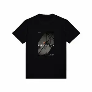 Aerostreet T Shirt Agility HItam Kaos T-Shirt Tshirt AACAA!