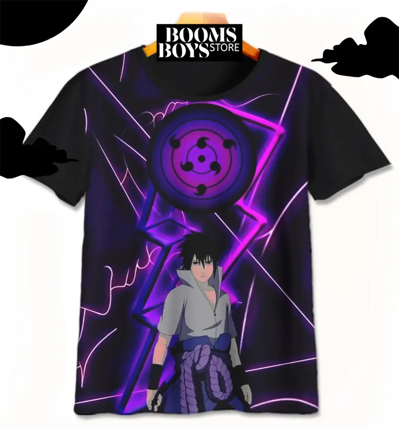 Kaos Anak Sasuke Uchiha Naruto Sasuke-6-designWD Anime Umakuka - Booms Boys Store