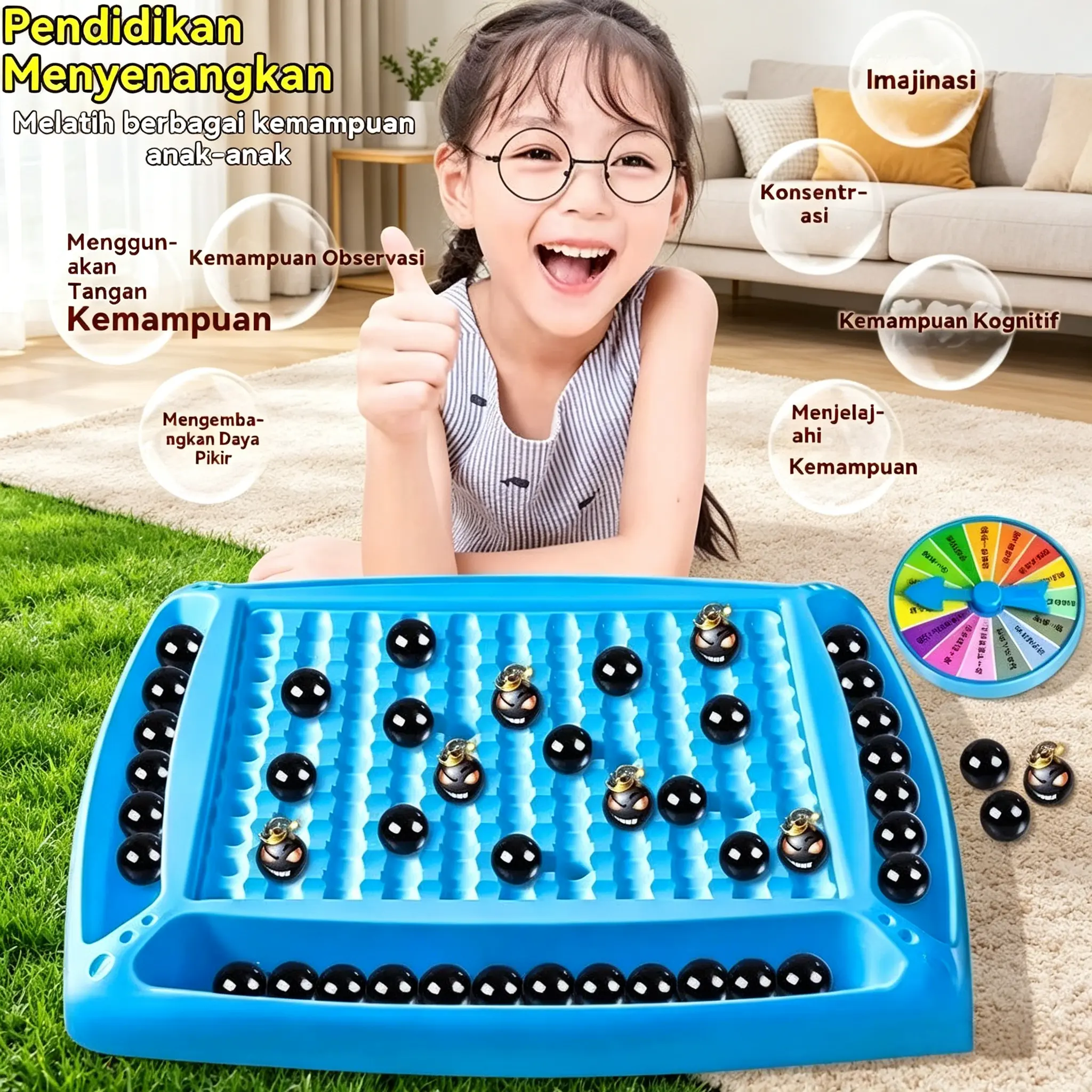 Permainan Edukasi Battle Magnet Jebakan Langkah Populer, Bola Magnet Berinteraksi dengan Efek Tarik Nyata, Mainan Interaktif untuk Bermain Orang Tua Bersama Anak, Melatih Logika Perencanaan Langkah Anak, Permainan Seru Cocok Hadiah Mainan Anak Usia Dini