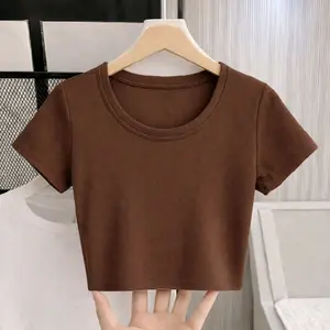Basic Crop Top Premium Knitwear Wanita Nyaman Adem Halus untuk Gaya Harian