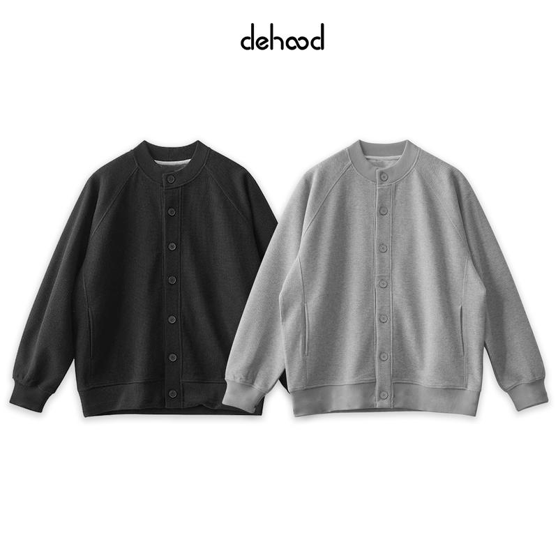Áo khoác Cardigan Local Brand Dehood chất Waffle không nhăn mềm mịn Unisex basic Nam Nữ Menswear