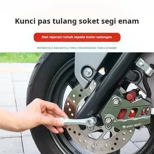 Kunci tulang multifungsi, obeng segi enam, kunci pas kecil 10-in-1