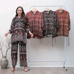 stelan kulot jumbo rayon premium stelan kemeja terbaru pull kancing busui