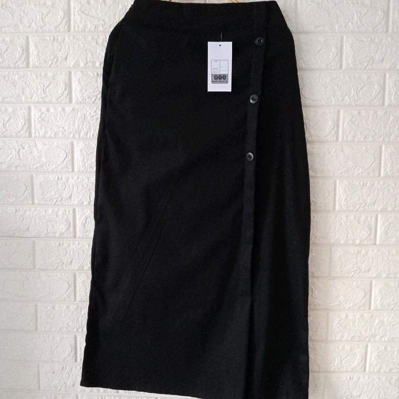 Rok span wanita cantik Rok wanita premium Bawahan rok katun Pinggang belakang karet 7