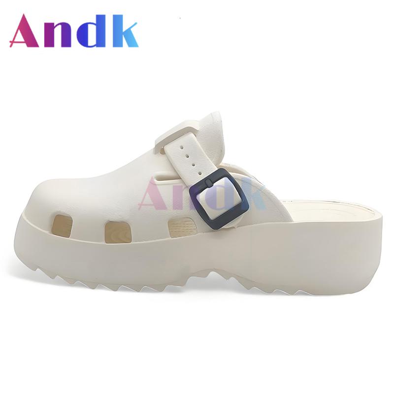 Product Introduction of Andk 2025 Sandal Wanita Wedges Korea Sandal Slop Premium Platform Sandal Wanita Sepatu ibadah Muller Clogs Cewek Sendal 44