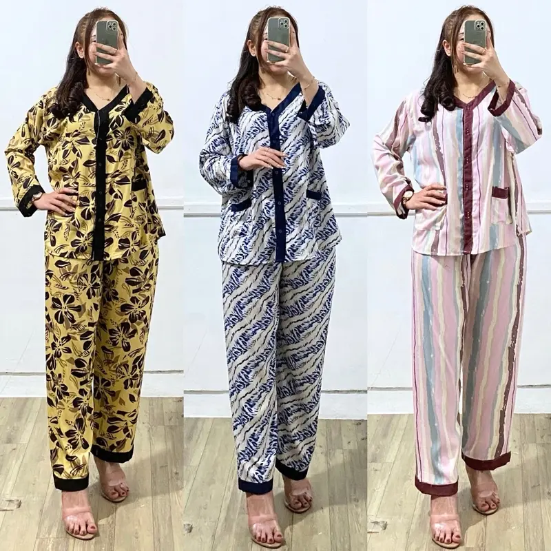 Setelan baju lengan panjang kencing aktif busui able Ld 120cm celana panjang 0