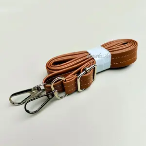 Tali Strap Selempang Single Layer Kulit Sintetis Aksesori Nikel/Silfer Jahit Rapi - Lebar 1,5 cm/2 cm - Panjang Minimal 70 cm - Panjang Total 130 cm