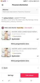 Product Review of DASTER JISSO JUMBO BUSUI WANITA BAHAN RAYON PREMIUM ADEM NYAMAN RATU LAKU DASTER Bumil Dress  Rempel from 🍓**🍓 0
