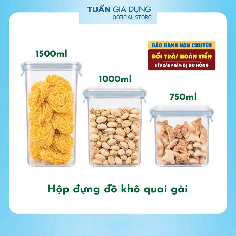 Hộp đựng đồ khô cao cấp Hokori đựng các loại hạt ngũ cốc sữa bột cho bé Đựng Sữa Bột Trữ Sữa