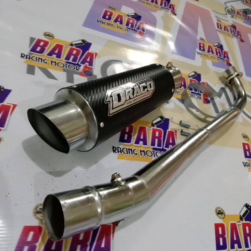 Knalpot Racing Fanterra carbon Motor= Shogun lama,Shogun R,Shogun 125 sp,Smash,Titan Motor Motorcycle 4