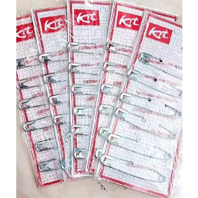 Peniti Jumbo Stainless 8cm - Isi 6 Buah - Peniti Kasur Besar 6