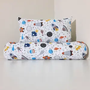 1 Set Bantal Guling Anak Karakter Motif New Amazing Putih I Isian Silikon Bahan Katun