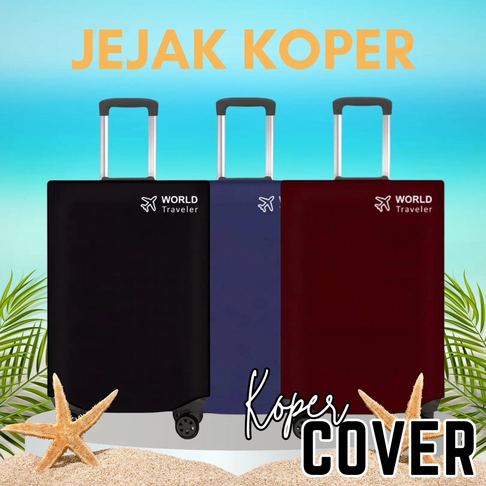 Sarung Pelindung Koper Ukuran 24 Inch Luggage Cover