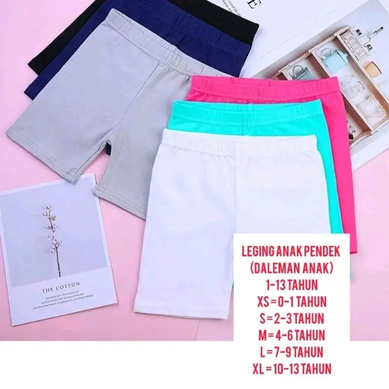 Short Anak. Celana Dalem Anak. Legging Pendek Anak 0-12 Tahun Fashion sigaret kunyit