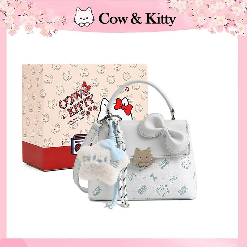  Cow & Kitty Túi niche sang trọng nhẹ dành cho nữ 2025 mẫu mới niche sang trọng thời trang giảm tuổi tác dành cho nữ túi đeo chéo đi làm 